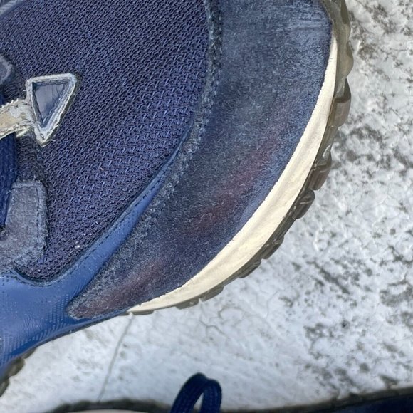 Louis Vuitton Men Sneaker Lace Up Shoes Blue Suede Shoes Made in Italy Size 8UK - Picture 5 of 12